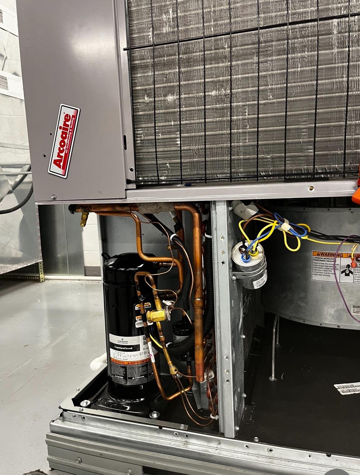 Commercial AC unit installation