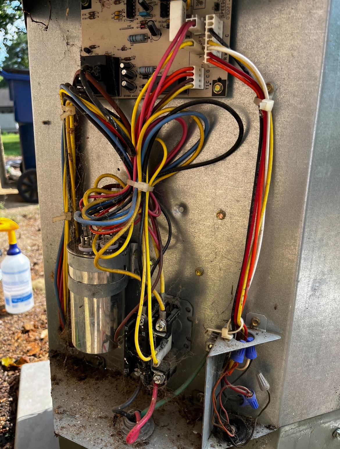 Diagnosing electrical components on an outdoor AC unit